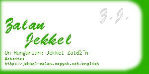 zalan jekkel business card